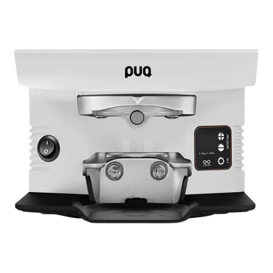 PUQpress M6 57.3 mm White Automatic Espresso Tamper - 110-240V