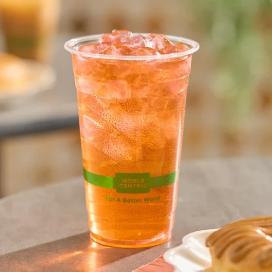 World Centric 20 oz. PLA Plastic Compostable Cold Cup - 1,000/Case