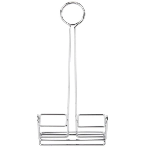 American Metalcraft WSPR3C Chrome Salt and Pepper Shaker Rack Round Top