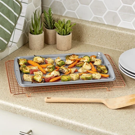 Wilton 191003192 Recipe Right 13 1/4" x 9 1/4" Small Non-Stick Baking Sheet