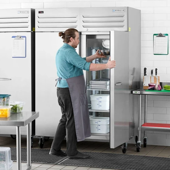 Beverage-Air TMF2HC-1S 54" Solid Door Stainless Steel Reach-In Freezer
