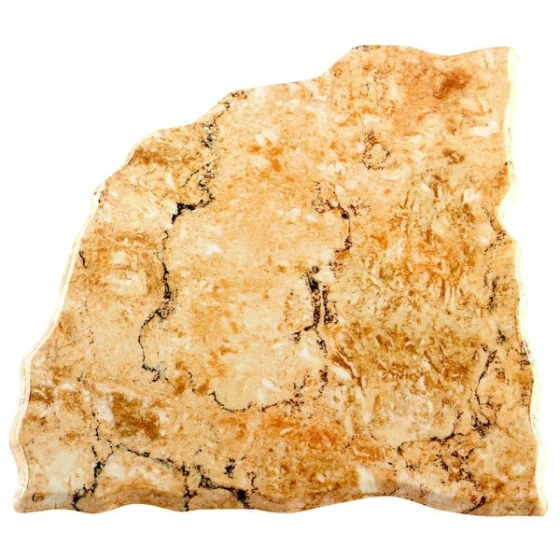 Elite Global Solutions QST15 Fo Granite Rustic Granite 15" Triangular Shape Display Stone Platter
