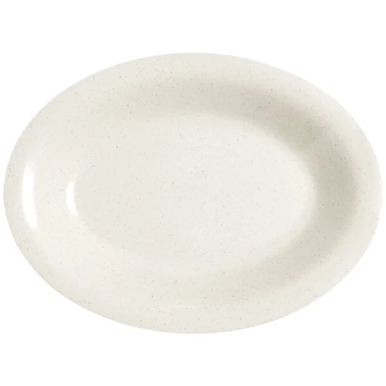 GET OP-220-IR Santa Fe Ironstone 12" Oval Deep Platter - 24/Case