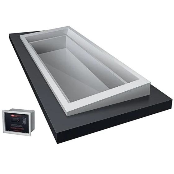 Hatco CWBX-S4 SLANT Standard Four Pan Slim Drop-In Remote Refrigerated Cold Food Well with 5 Degree Slant - 120V