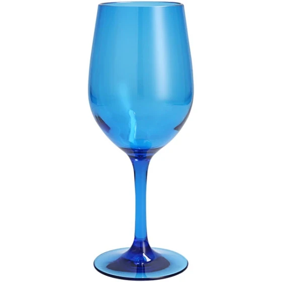 Zwiesel Fortessa Outside 12 oz. Blue Tritan™ Plastic White Wine Glass - 24/Case