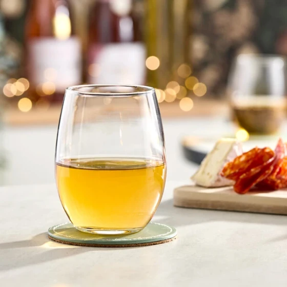 Acopa 15 oz. Customizable Stemless Wine Glass - 12/Case
