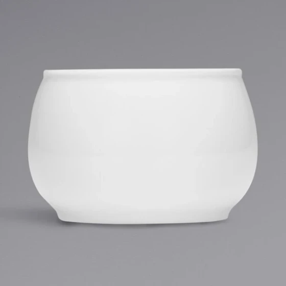 Bauscher Bonn from BauscherHepp 8.1 oz. Bright White Porcelain Sugar Bowl - 36/Case