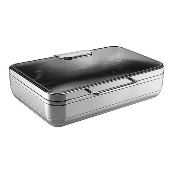 Hepp Excellent from BauscherHepp Full Size Rectangular Stainless Steel Induction Chafing Dish