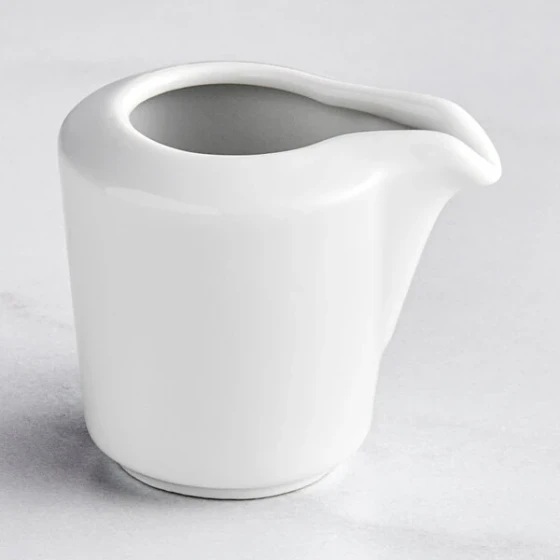 Bauscher Relation Today from BauscherHepp 1.01 oz. Bright White Porcelain Creamer - 36/Case