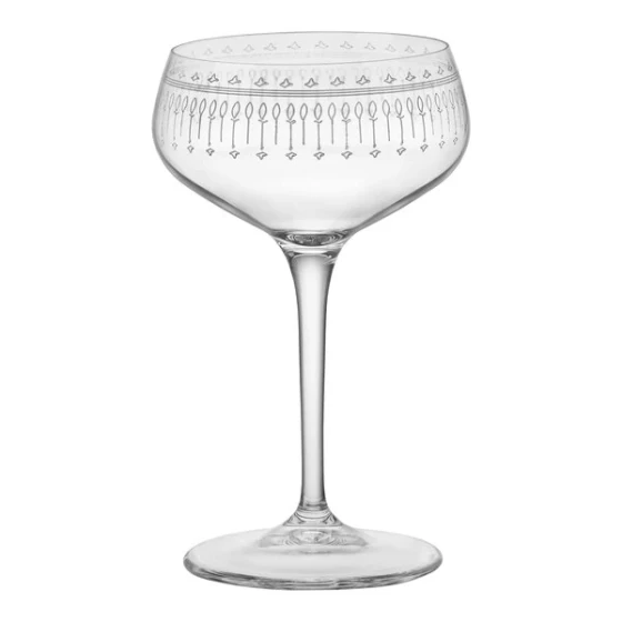 Bormioli Rocco Novecento Art Deco from Steelite International 8.5 oz. Coupe Glass - 6/Case