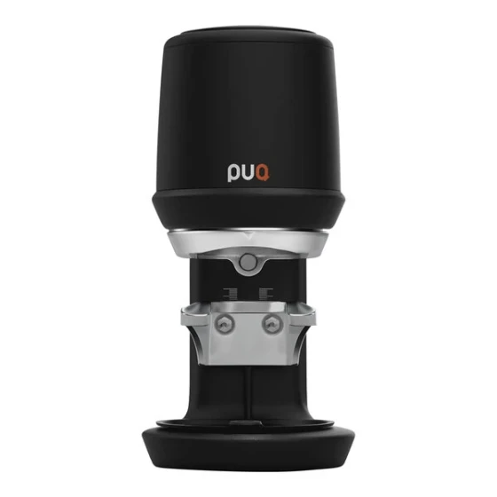 PUQpress Pro 58 mm Black Automatic High-Performance Espresso Tamper - 110-240V