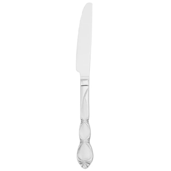 Walco WL22451 Dramatique 9 7/8" 18/10 Stainless Steel Extra Heavy Weight European Table Knife - 12/Case