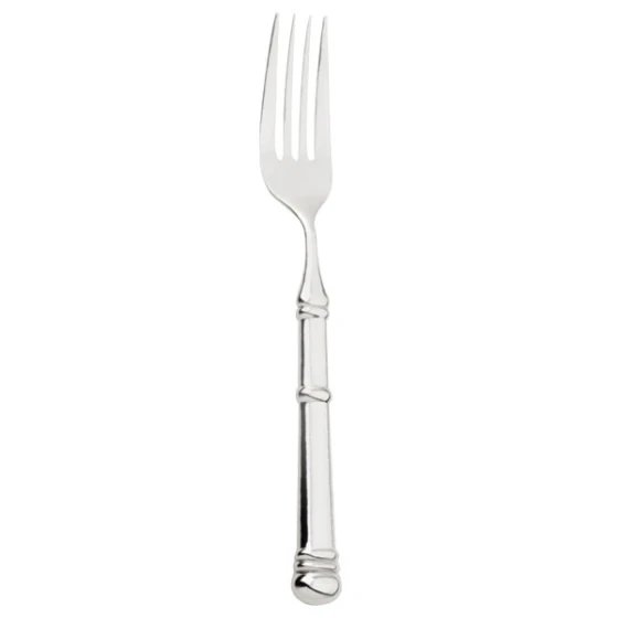 Walco WL520514 Soprano 8 3/8" 18/10 Stainless Steel Extra Heavy Weight 4 Tine European Table Fork - 12/Case