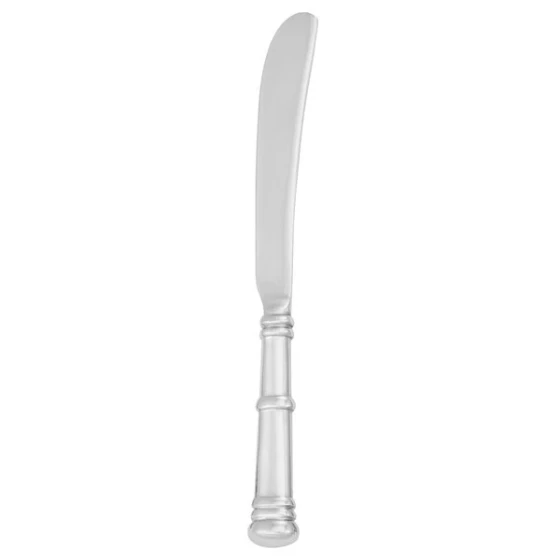 Walco WL52451 Soprano 9 1/8" 18/10 Stainless Steel Extra Heavy Weight Solid Handle European Table Knife - 12/Case