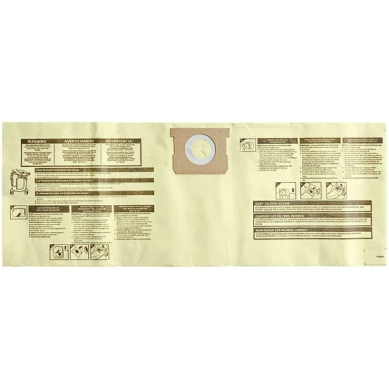 Shop-Vac 9067333 15 - 22 Gallon High-Efficiency Dry Collection Bags - 2/Pack