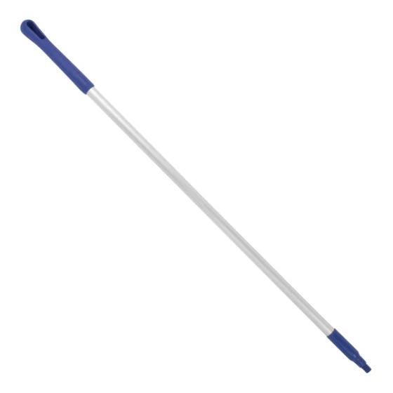 Carlisle Sparta 40216EC14 48" Blue Threaded Aluminum Broom / Squeegee Handle