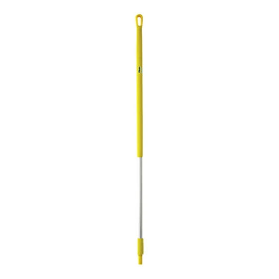Vikan 29356 51 5/8" Yellow Aluminum Broom / Squeegee Handle