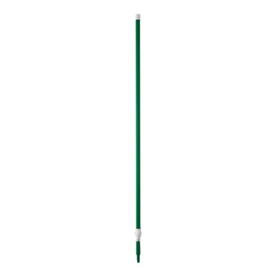 Vikan 29752 62"-109 7/16" Green Threaded Aluminum Telescopic Broom / Squeegee Handle