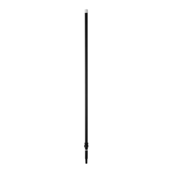 Vikan 29759 62"-109 7/16" Black Threaded Aluminum Telescopic Broom / Squeegee Handle