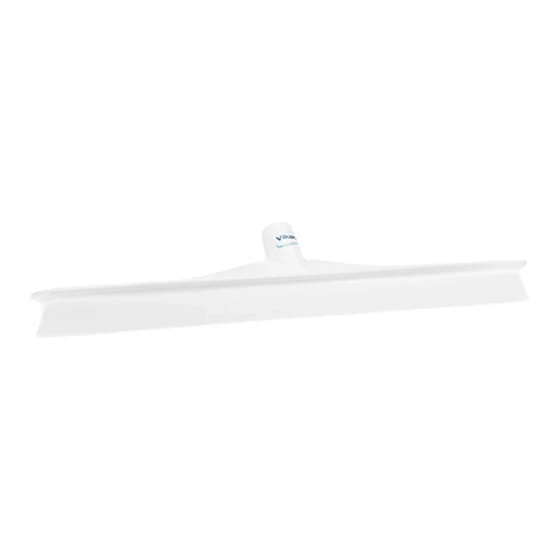 Vikan 71505 19 11/16" White Ultra-Hygienic Rubber Floor Squeegee