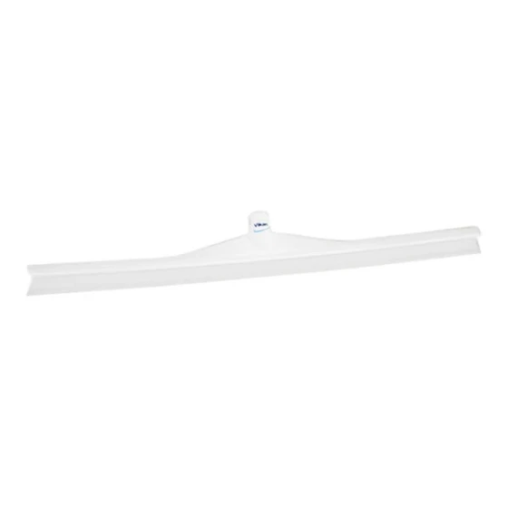 Vikan 71705 27 5/8" White Ultra-Hygienic Rubber Floor Squeegee