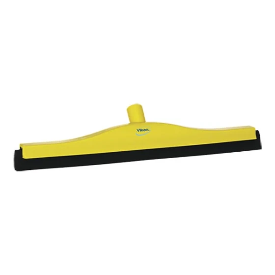 Vikan 77536 19 11/16" Yellow Double Foam Floor Squeegee