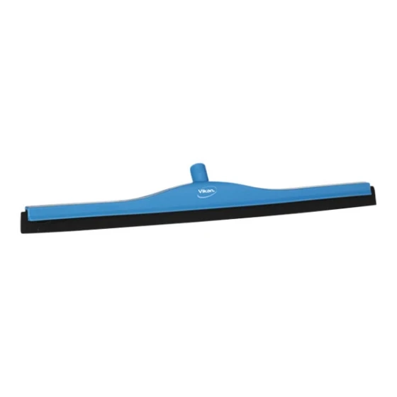 Vikan 77553 27 5/8" Blue Double Foam Floor Squeegee with Replacement Cassette