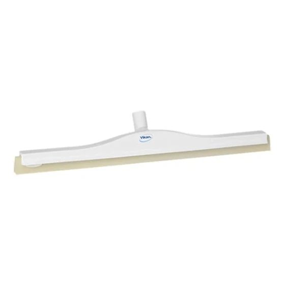 Vikan 77645 23 5/8" White Double Foam Revolving Neck Floor Squeegee with Replacement Cassette