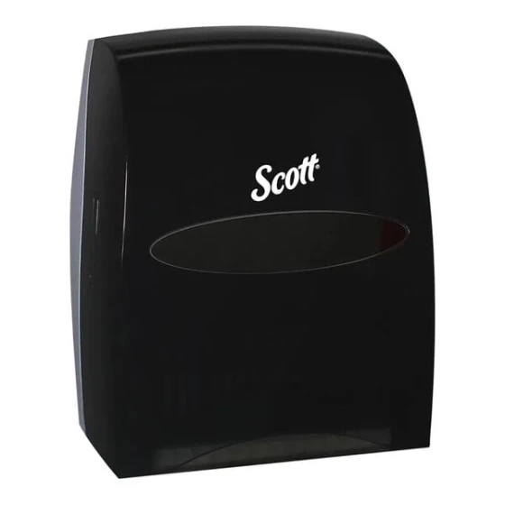 Scott® Essential 48860 Black Wall-Mount Automatic Hard Roll Paper Towel Dispenser