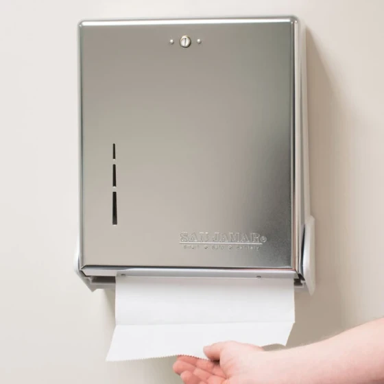 San Jamar T1905XC True Fold Chrome C-Fold / Multi-Fold Towel Dispenser