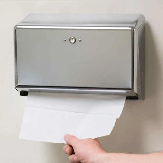 San Jamar T1950XC Chrome Mini C-Fold / Multi-Fold Towel Dispenser