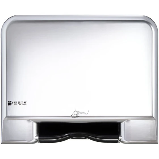 San Jamar T8406SSADA Tear-N-Dry Essence Smart System Hands Free Recessed Roll Towel Dispenser -Stainless Steel Look