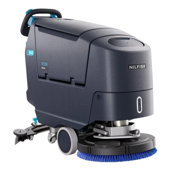 Nilfisk SC550 D 20 20" Cordless Walk-Behind Single-Disc EcoFlex Floor Scrubber with Lithium-Ion Battery and Charger - 13.2 Gallon, 24V