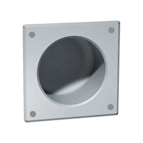American Specialties, Inc. 10-110-13 Front-Mounted Recessed Square Single Roll Toilet Tissue Holder