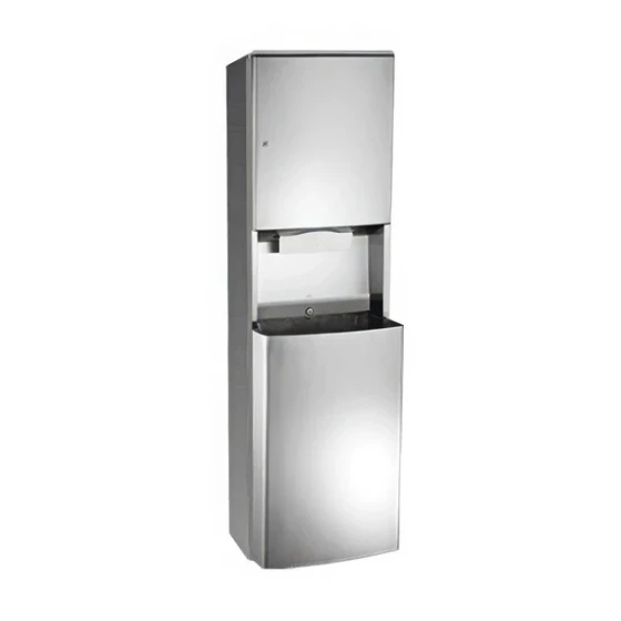 American Specialties, Inc. Roval 10-20469-9 Surface-Mounted Paper Towel Dispenser with 14.8 Gallon Waste Receptacle
