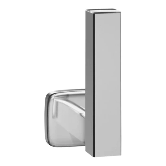 American Specialties, Inc. 10-7303-B Bright Stainless Steel Surface-Mounted Vertical Single Roll Spare Toilet Tissue Holder
