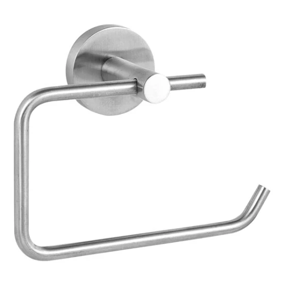 American Specialties, Inc. 10-7314 Satin Stainless Steel Surface-Mounted Bail-Type Single Roll Toilet Tissue Holder