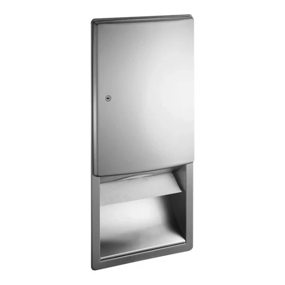 American Specialties, Inc. Roval 10-20452 Recessed C-Fold / Multifold Paper Towel Dispenser
