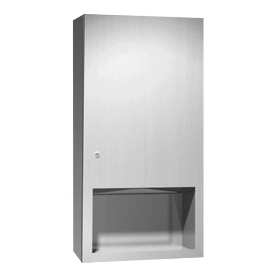American Specialties, Inc. Simplicity 10-6452-9 Surface-Mounted C-Fold / Multifold Paper Towel Dispenser