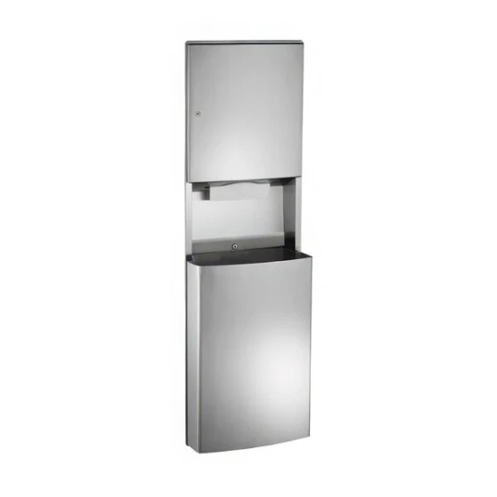 American Specialties, Inc. Roval 10-20469 Recessed Paper Towel Dispenser with 14.8 Gallon Waste Receptacle
