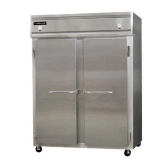 Continental Refrigerator 2RFENSA 57" Solid Door Extra-Wide Dual Temperature Reach-In Refrigerator / Freezer
