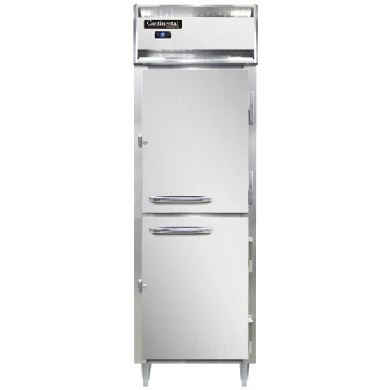 Continental D1RNSAPTHD 26" Solid Half Door Pass-Through Refrigerator