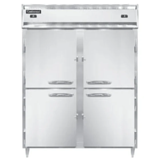 Continental Refrigerator D2RFENSSPTHD 57" Solid Half Door Extra-Wide Dual Temperature Pass-Through Refrigerator/Freezer
