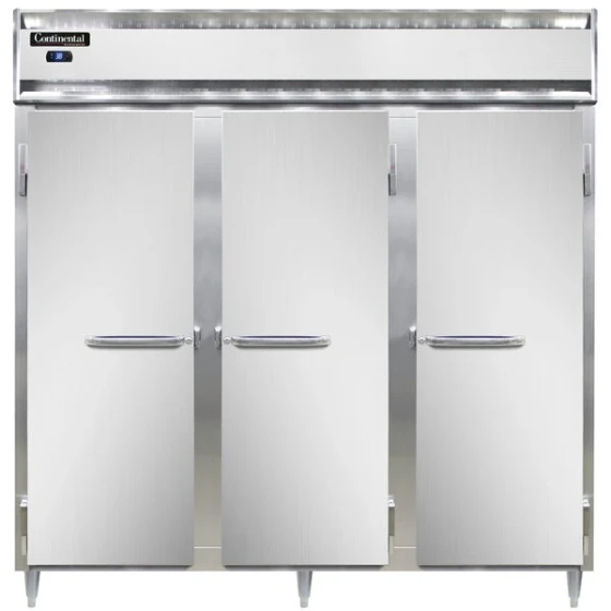 Continental Refrigerator D3RNSAPT 78" Solid Door Pass-Through Refrigerator