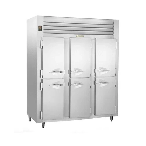 Traulsen RLT332NUT-HHS Stainless Steel 69.5 Cu. Ft. Three-Section Solid Half Door Narrow Reach-In Freezer - Specification Line