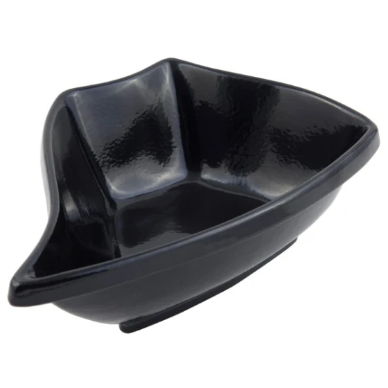 Bon Chef 70006BLK Futura 32 Oz. Black Sandstone Finish Cast Aluminum Bowl
