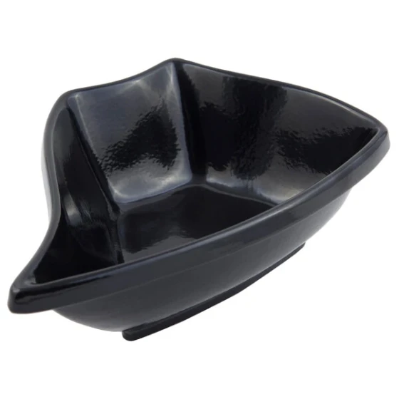 Bon Chef 70007BLK Futura 64 Oz. Black Sandstone Finish Cast Aluminum Bowl