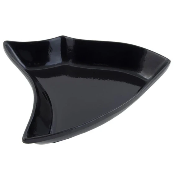 Bon Chef 70008BLK Futura 64 Oz. Black Sandstone Finish Cast Aluminum Bowl