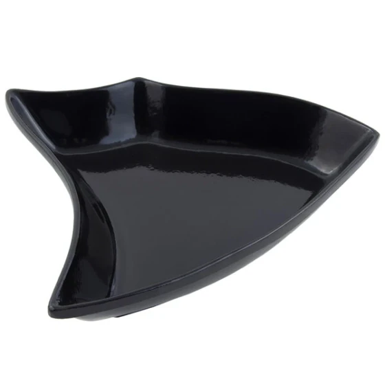 Bon Chef 70009BLK Futura 4 Qt. Black Sandstone Finish Cast Aluminum Bowl