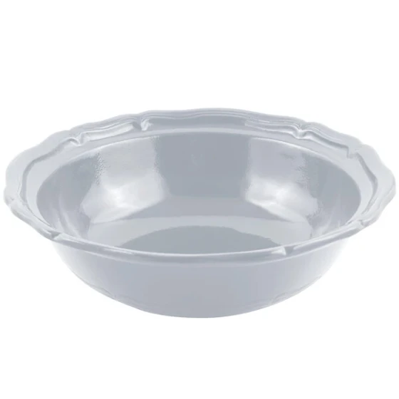 Bon Chef 9054 Queen Anne 10 Qt. Pewter-Glo Cast Aluminum Salad Bowl